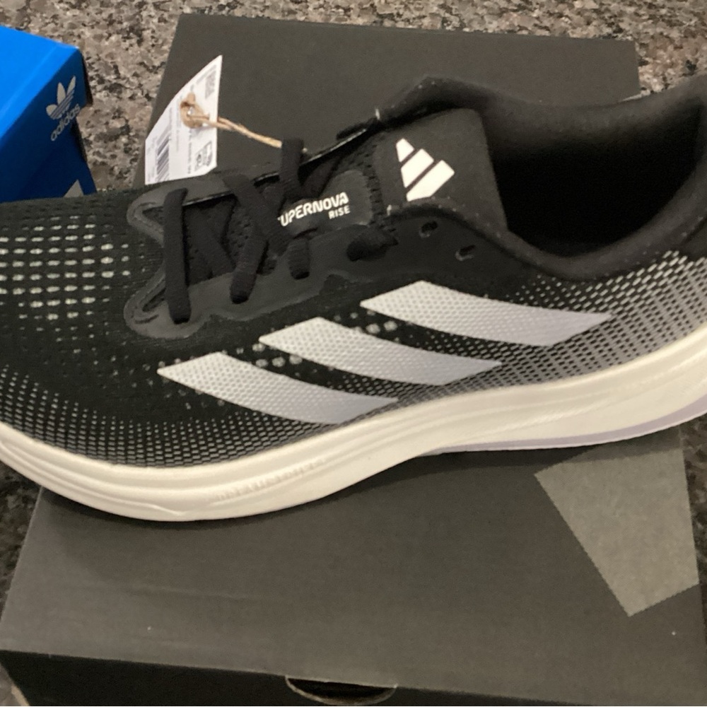 Adidas Black and White Sneakers